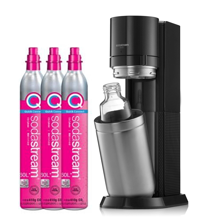 ソーダストリーム SodaStream / 【今だけ増量でお得！約360日分のガス】DUO(デュオ)スターター バリューキット